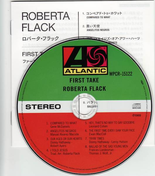 CD & Japanese insert, Flack, Roberta - First Take